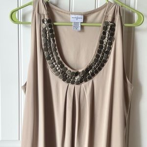 Jaclyn Smith Embellished Tank